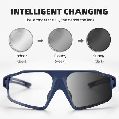 ROCKBROS Photochromic Cycling Glasses UV400 Lens