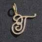 Hip hop accessories grass letter pendant melon seed buckle Cuban chain accessory