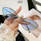 Cat Eye Sunglasses Women Trendy Vintage Vacation Designer Luxury Glasses Lentes De Sol Mujer Lunette Soleil Femme Vasos