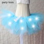Arrival Women Tulle Tutu Skirt Sexy Mini Fancy Adult Petticoat Fluffy Yarn Ballet Dance Halloween Led Light Up
