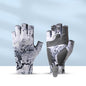 Fishing Half finger Road Asian Gloves Men and Women Ice Silk Sunscreen, Sweat Absorbent, Breathable, Anti slip, Anti stab Outdoo