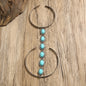 Bohemian style geometric metal arm ring Leg Chain minimalist imitation turquoise arm chain