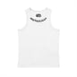 Gothic Letter Embroidery Ribbed Tank Top Men's Sports Fitted Casual Striped Sleeveless T-Shirt