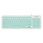 D520 Silent Wired Esports Keyboard USB Ultra Thin 104 Key Business Office Retro Punk Computer Gaming Keyboard