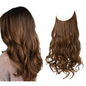 One-piece women's hair extension piece with abundant hair volume U-shaped fishing line invisible and natural long curly hair