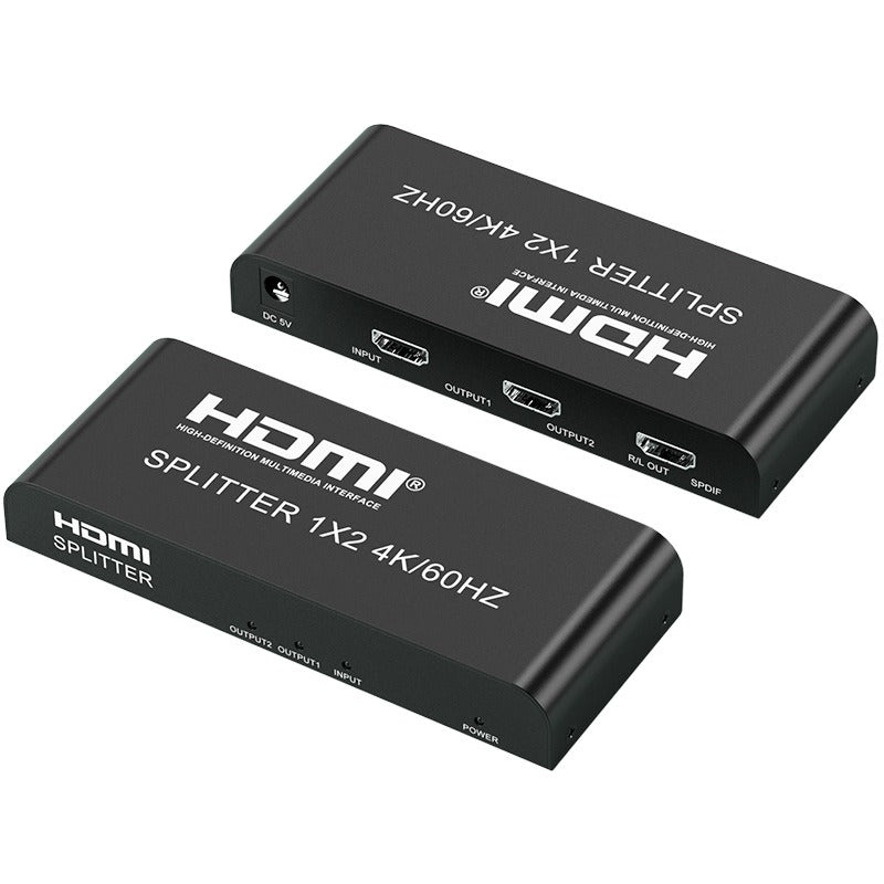 HDMI Distributor 1x2 4K60HZ Series HDMI One In Two Out Divider HD Vide ...
