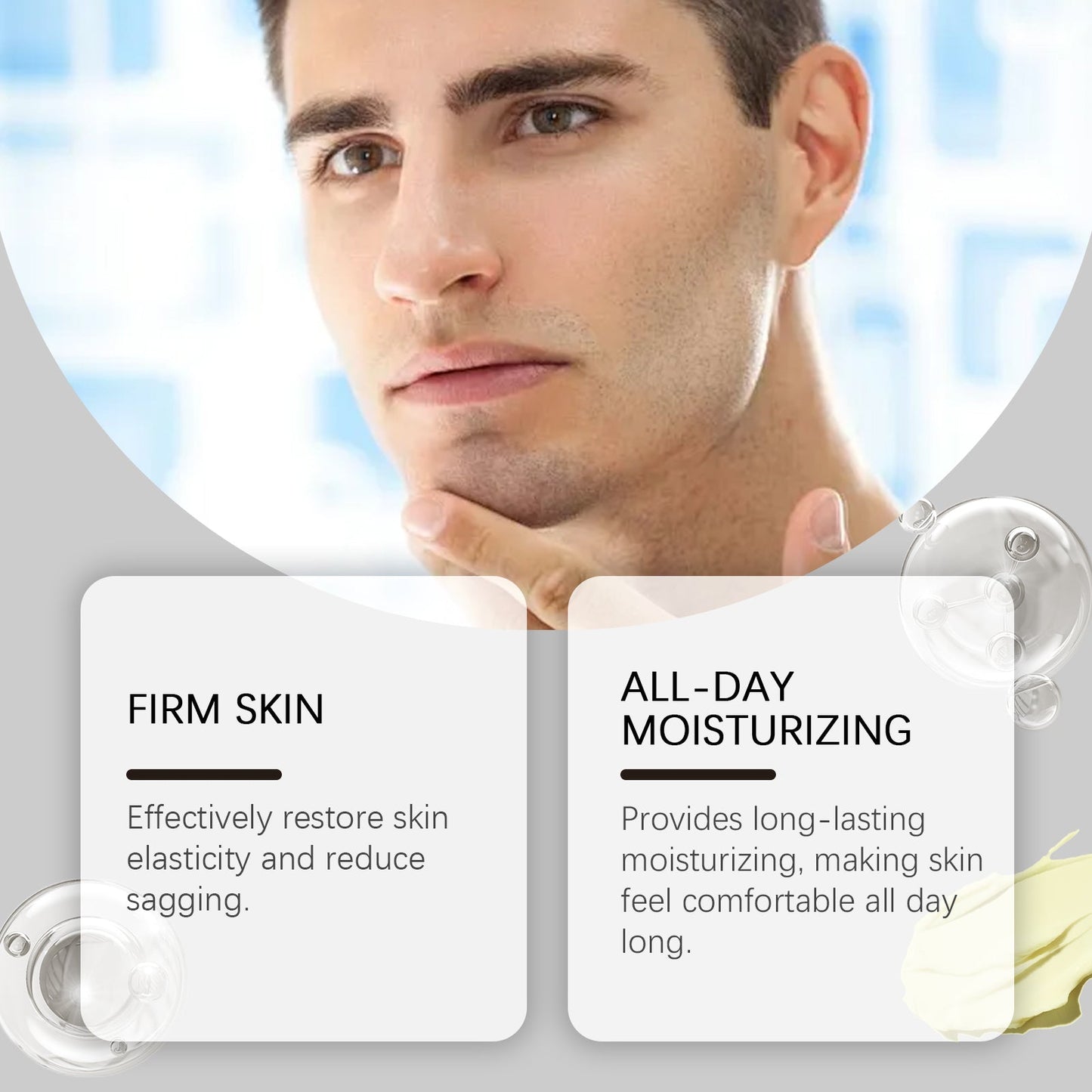Men's Firming Cream Lighten Fine Lines Firming Hydrating Daily Skin Care Brightening Cream