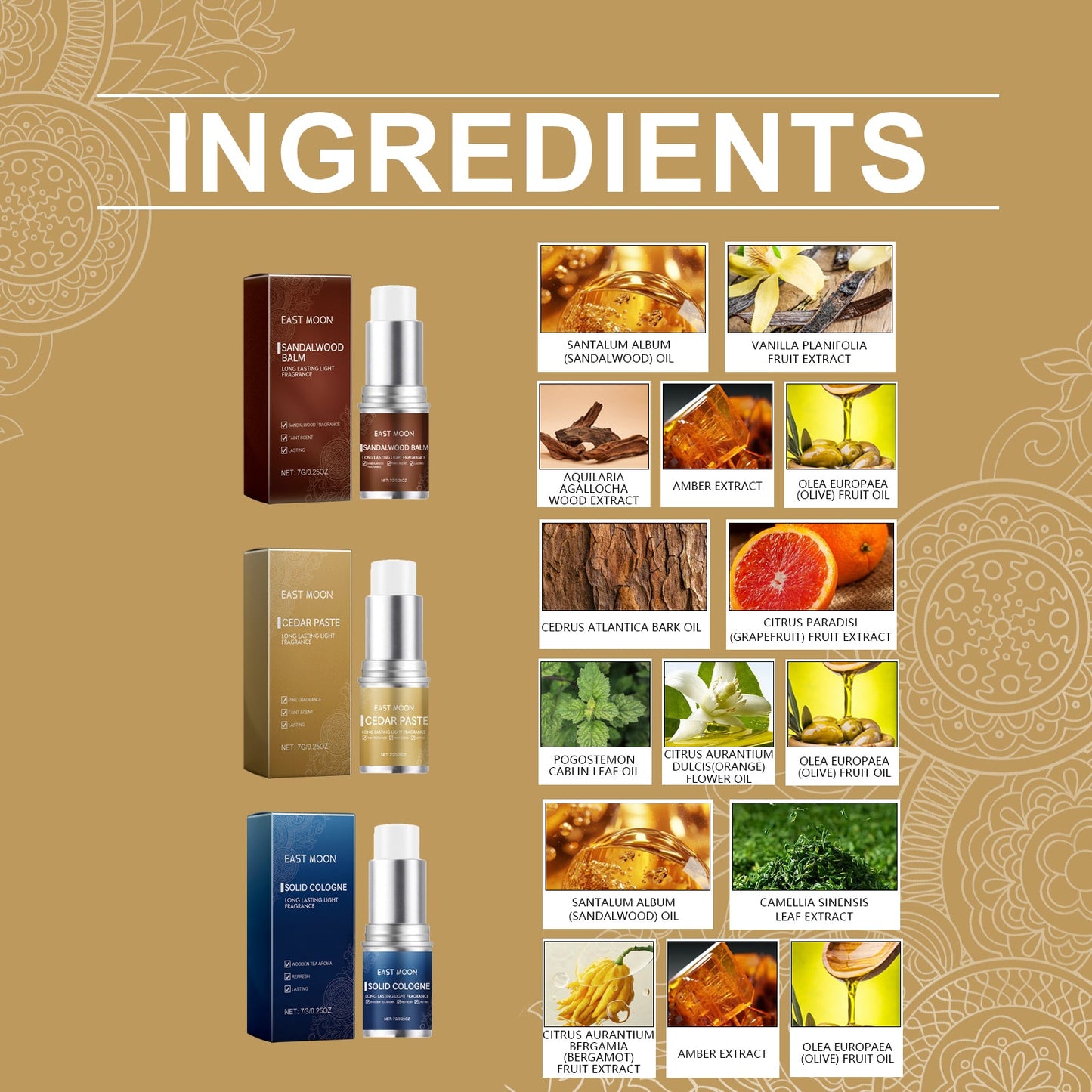 Men's Balm Stick Refreshing Non-Sticky Long Lasting Fragrance For Men Charm Balm Applicator