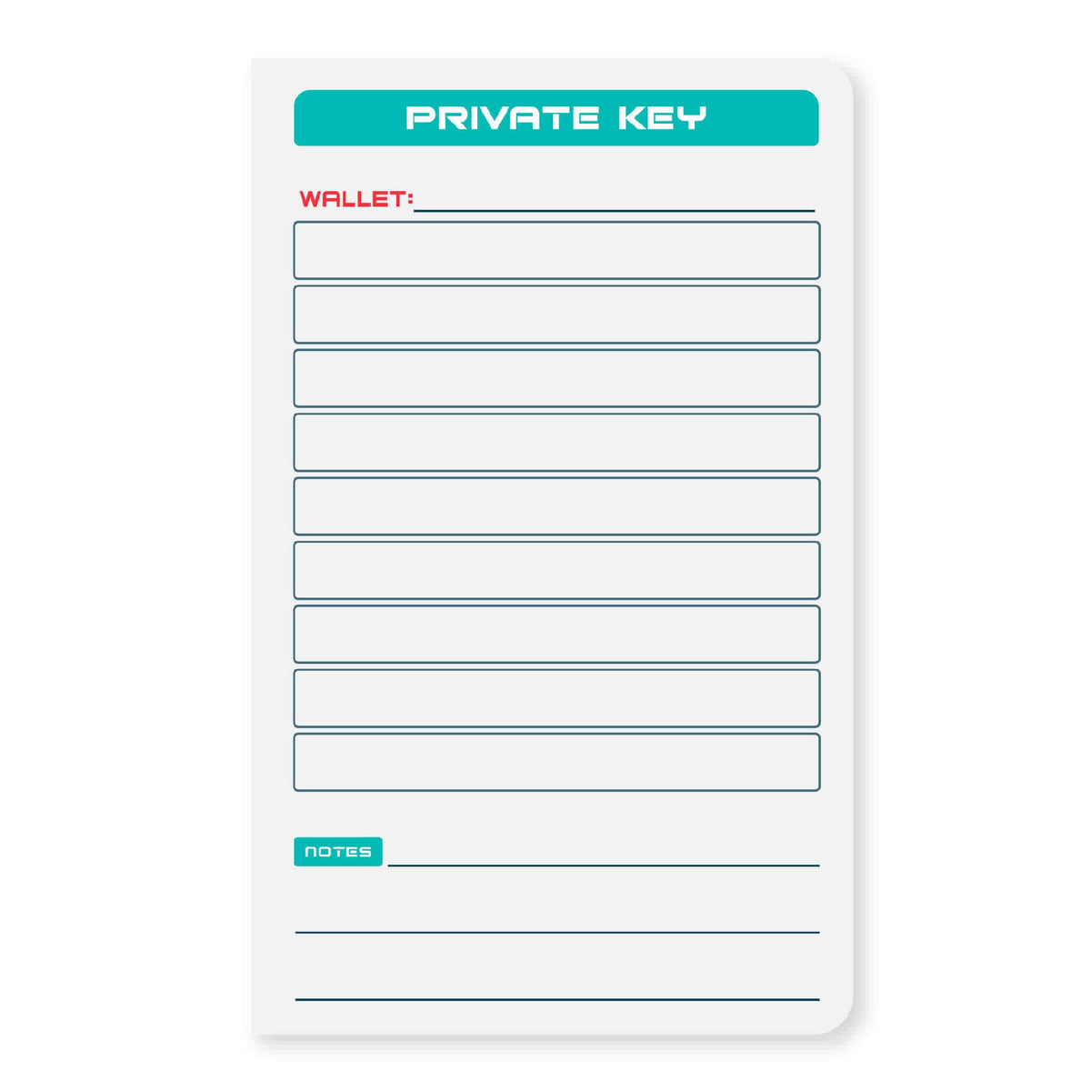 Crypto Seed Phrase Storage Starter kit