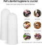 Pet Finger Toothbrush for Dogs and Cats Oral Care Tool Small Cat Finger Toothbrush Grooming Supplies