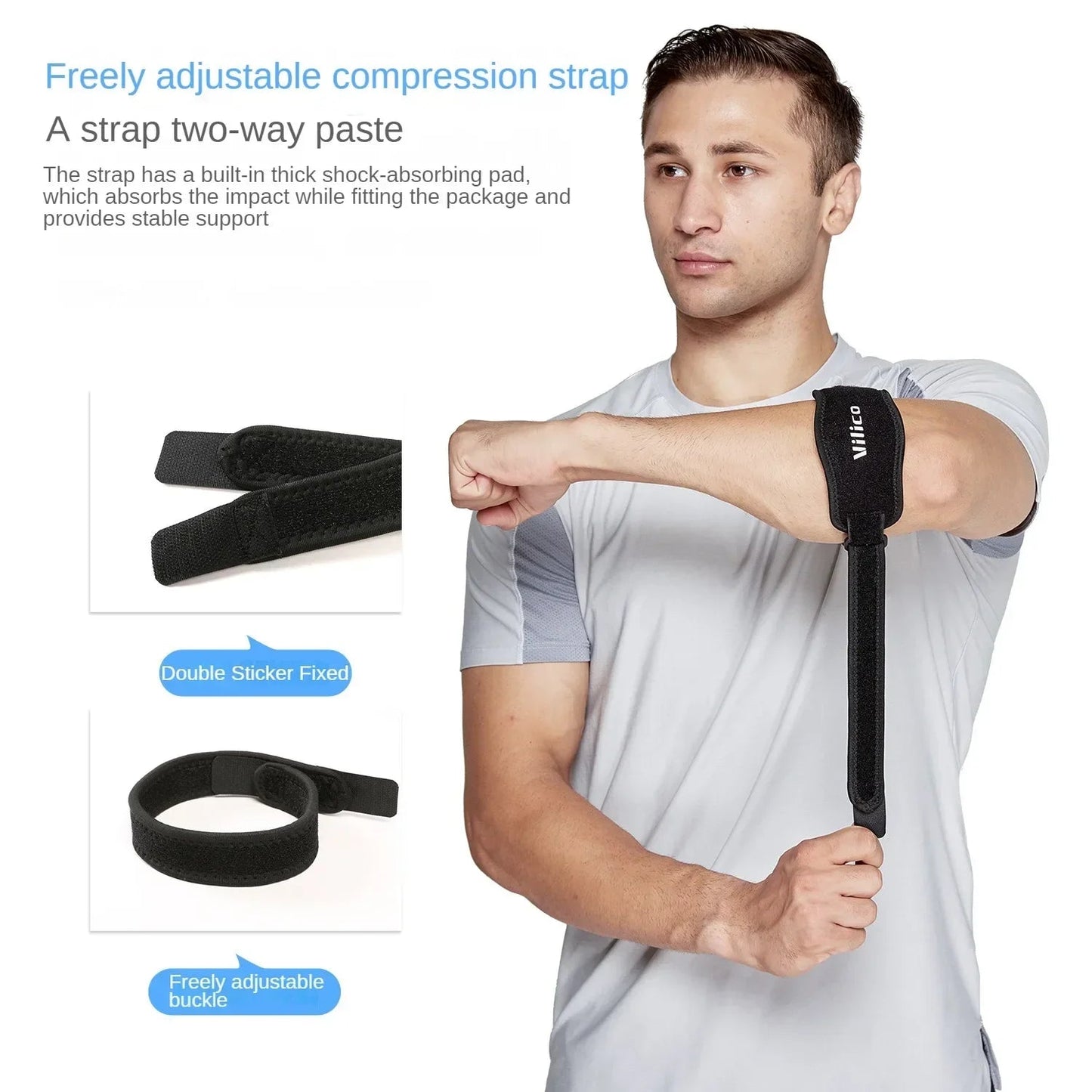 Men's and women's cycling outdoor sports elbow straps breathable and pressurized fixed protective equipment