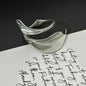 Metal leaf shaped flower bracelet bracelet
