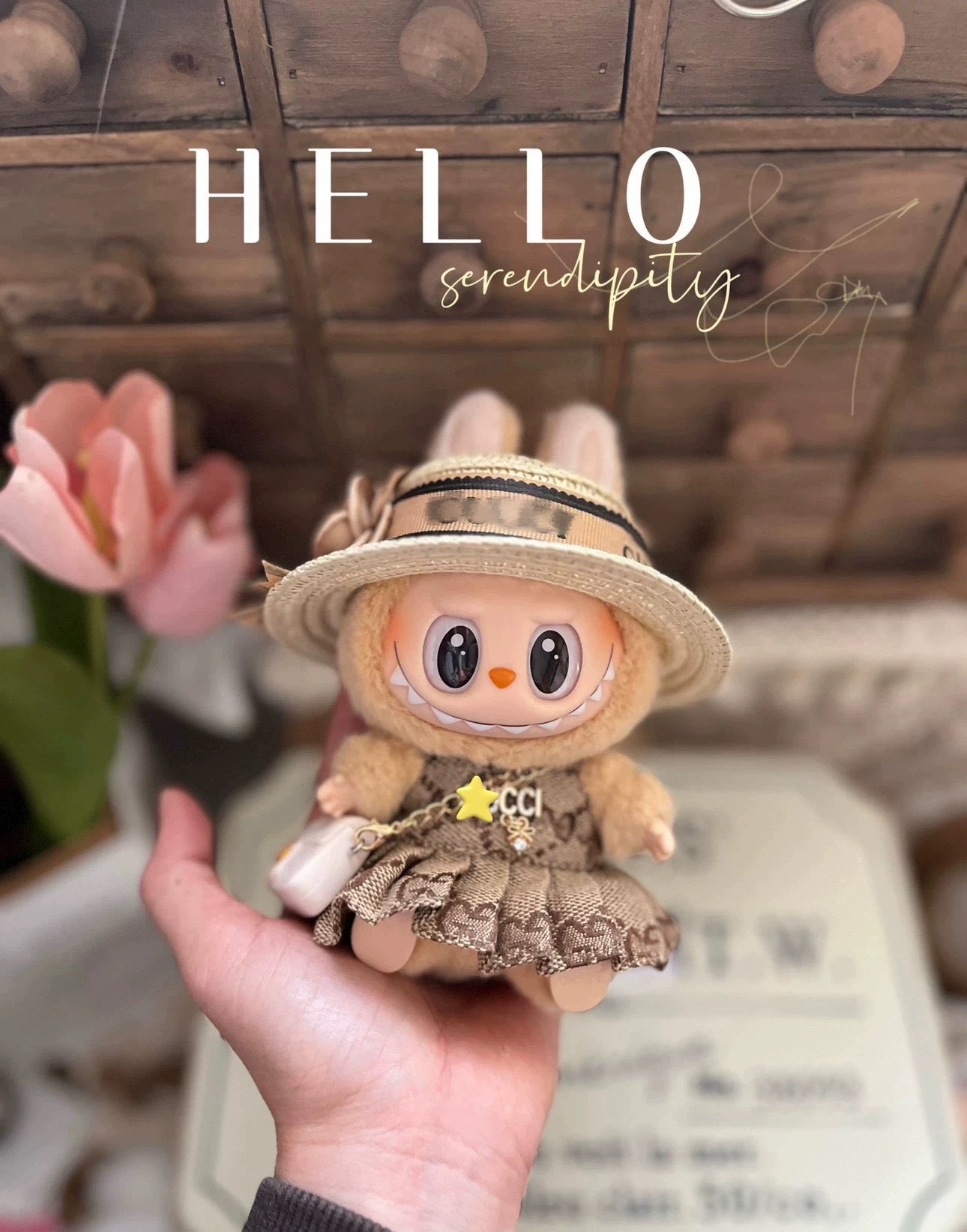 Clothing Accessories Compatible with Labubu Dolls Mario Mushroom Princess Cute