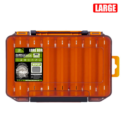 14-Compartment Fishing Tackle Box for Accessories, Lures & Hooks, Double-Sided Organizer.