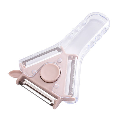 3-in-1 Practical Peeler Grater Three Blade Standard Serrated Fall Prevention Wear-resisting Kitchen Tool