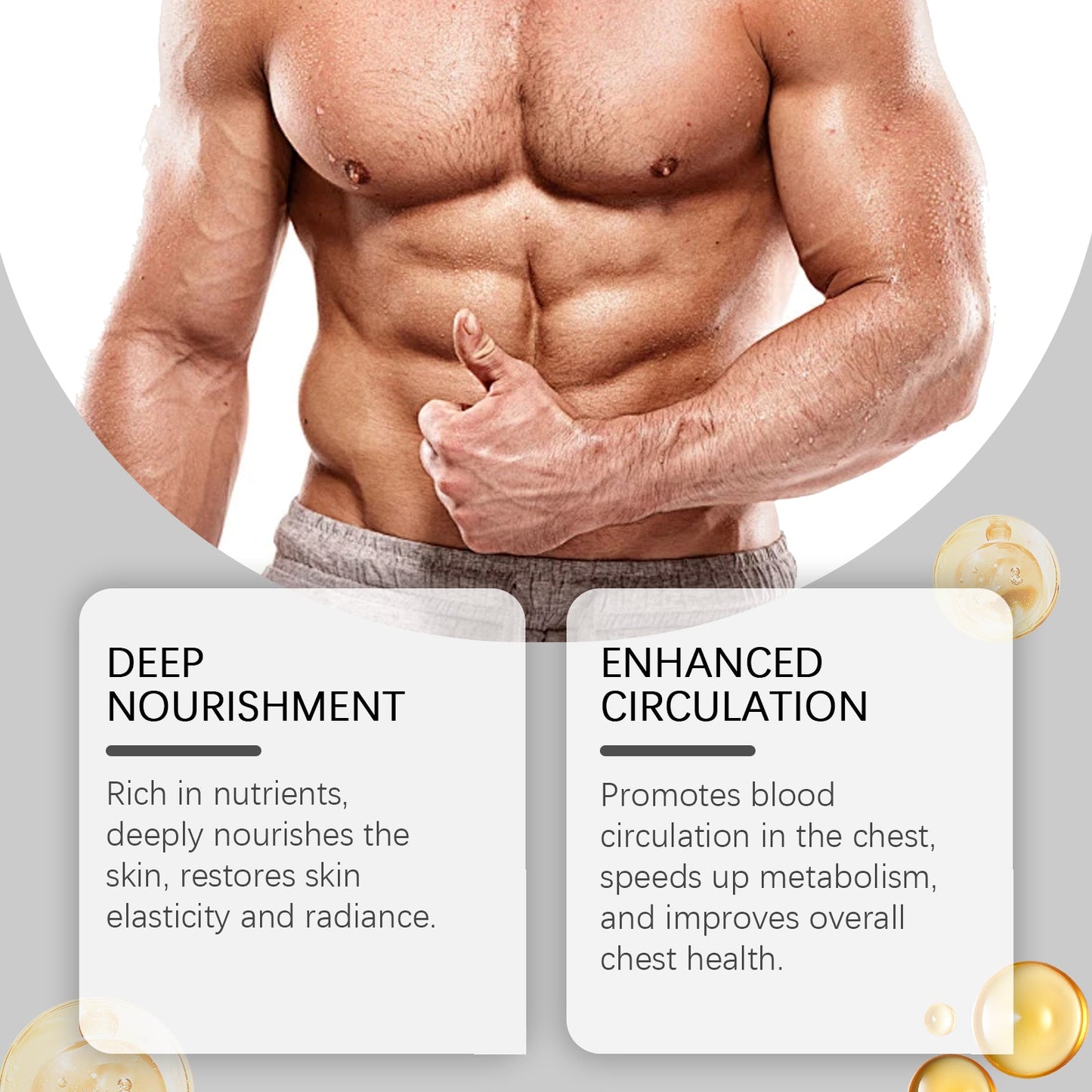 Men's Chest Treatment Oil Gently Nourishes The Elasticity Of Men's Chest Massage