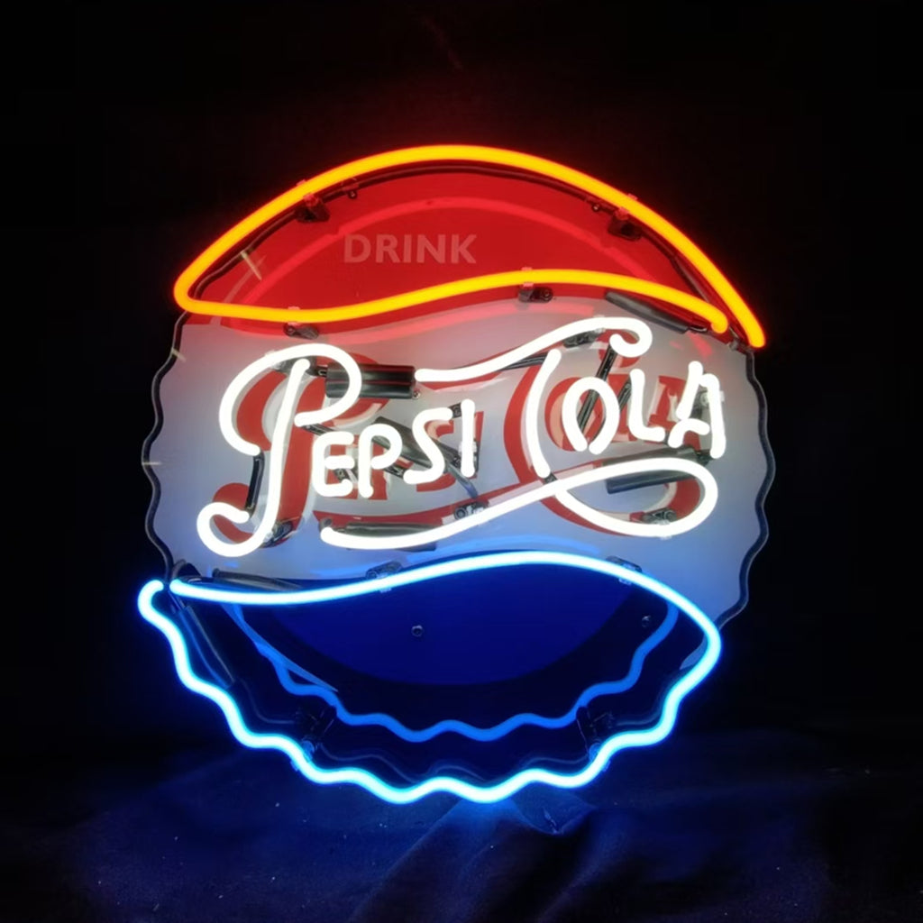 Drink Pepsi Cola Classic Logo Neon Signs