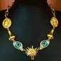Retro Devil's Eye Nose Mouth Earrings Oil Drip for Women Jewelry Heavry Metal 2024 New Europe High Quality Eegant Gifts