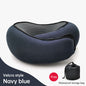 Memory Foam Neck Travel Pillow: Soft, 360° Head Support, for Home, Plane & Car