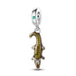 Ocean Wind Dolphin Whale Pendant Beads Copper Plated DIY Beads Bracelet Item