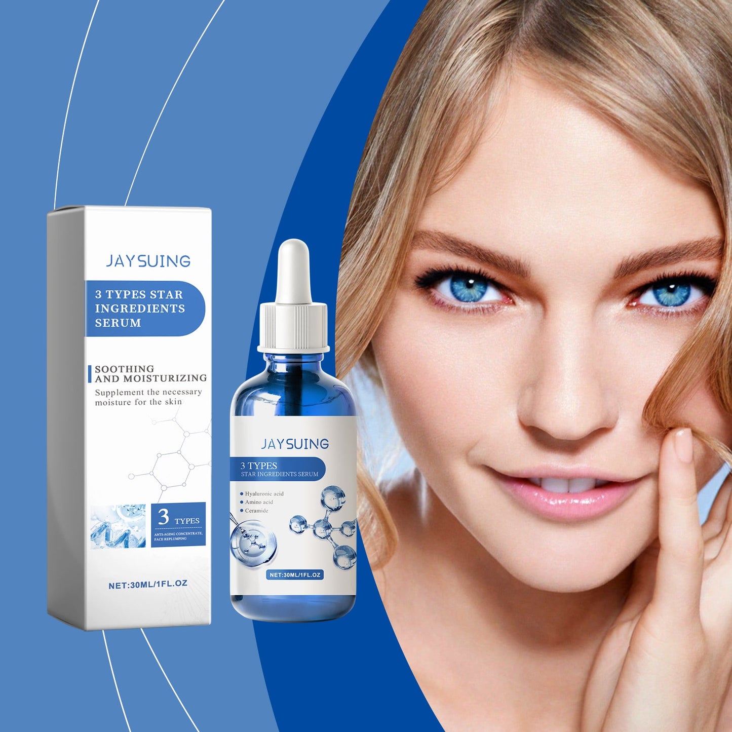 3 In 1 Soothing And Hydrating Serum Hydrates And Moisturizes Skin Hydrating, Refreshing And Long-Lasting Serum