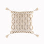 Tassels Cushion Cover 45x45cm Beige White Pillow Covers Decorative Pillow Case Square Home Boho Decor Macrame Pillowcase