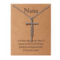 Faith Religious Gift Stainless Steel Cross Collarbone Chain Sweater Chain