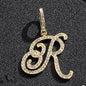Hip hop accessories grass letter pendant melon seed buckle Cuban chain accessory