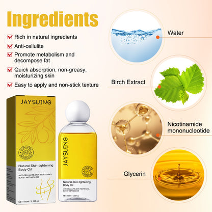 Firming Body Oil, Anti-Orange Peel Moisturizing Slimming Beauty Skin Oil