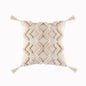 Tassels Cushion Cover 45x45cm Beige White Pillow Covers Decorative Pillow Case Square Home Boho Decor Macrame Pillowcase