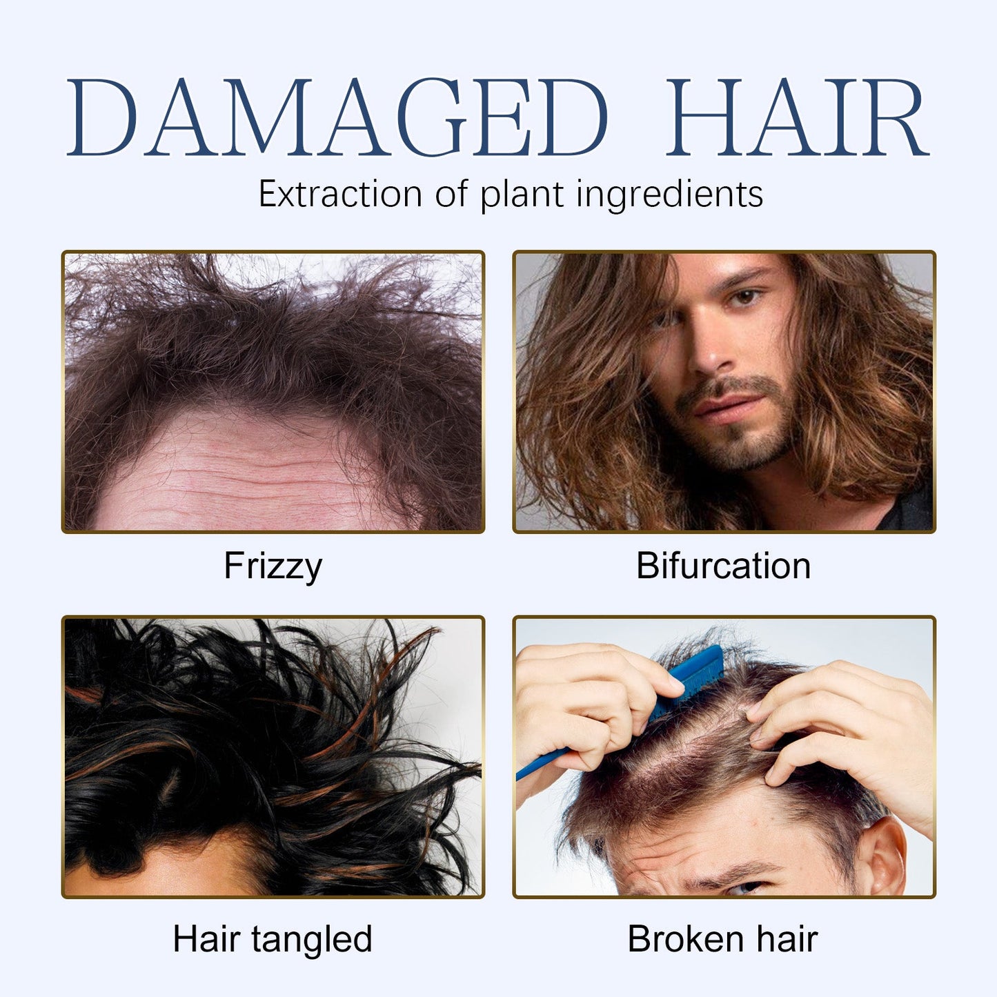 Men's Hair Care Cream Repair Dry Hair And Frizz Supple Repair Hair Care Cream