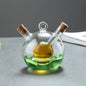 Kitchen Storage Sealed Bottles, Double-layer 2-in-1 Glass Bottles, Oil, Vinegar, Sauce, Seasoning Bottles, Kitchen Tools