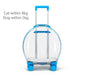 Rolling Pet Travel Trolley with Wheel, Transparent Capsule, Pink, Green, Puppies, Dogs, Cat Carriers Bag, 5-20Kg