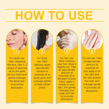 Vitamin E Body Oil, Deeply Nourishes Hair, Nails, Skin, Body Care And Massage