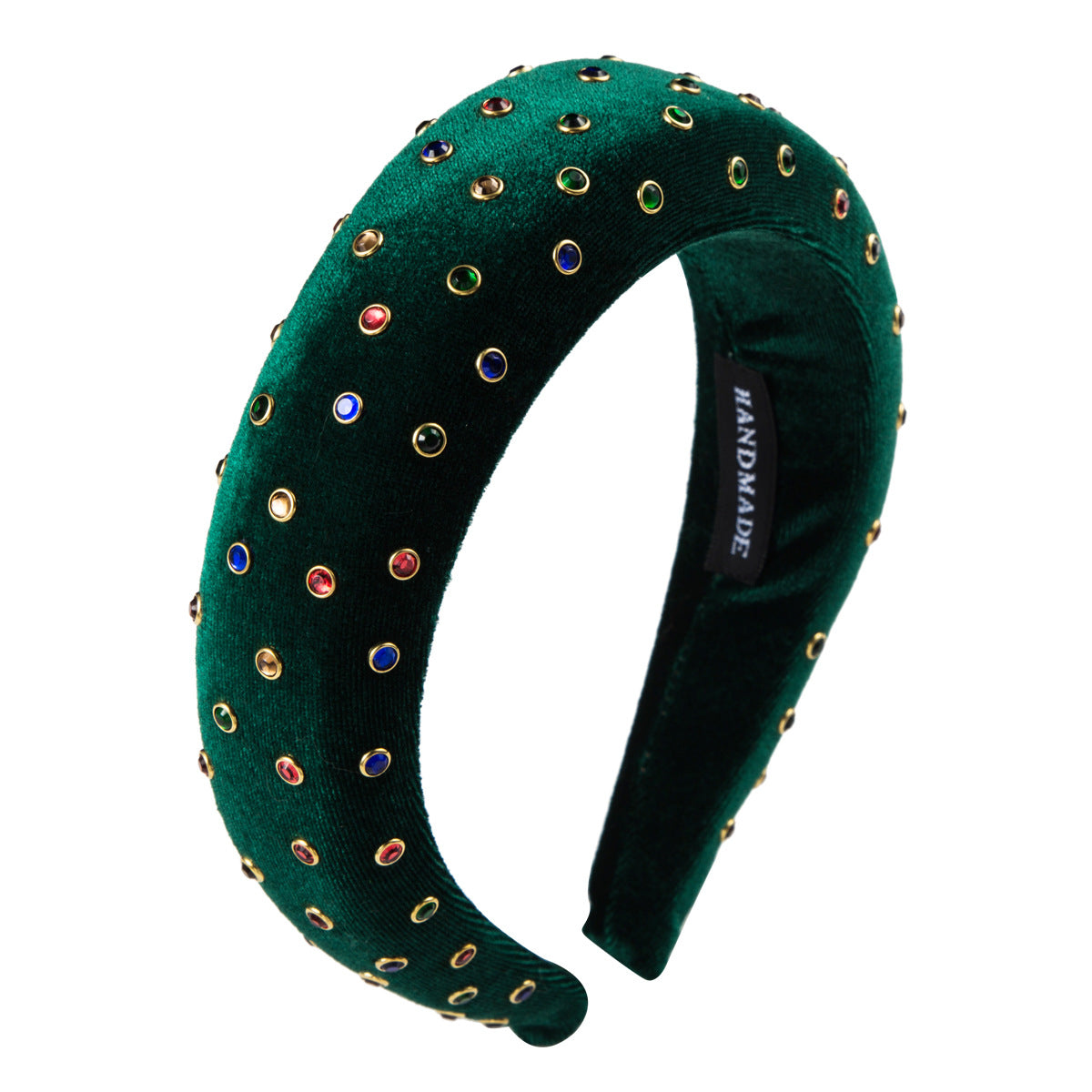 Thickened Sponge Gold Velvet Cloth Headband Female Ins Style Bag Cloth Wide-Brimmed Headband Catwalk Hair Accessories