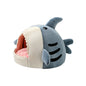 Autumn and Winter Warm Internet Celebrity Big Mouth Shark Pet Nest Semi Closed Cat Nest Dog Nest with Mat Deep Sleep Pet Supplies