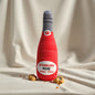 Dog Toy Realistic Wine Bottle Chew-Resistant Self-Entertainment Plush Toy for Cats and Dogs Teeth Cleaning Sound-Making Toy
