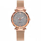 Rose Gold Women Watch Top Brand Luxury Magnetic Starry Sky Lady Wrist Watch Mesh Female Clock For Dropship relogio feminino