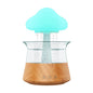 New Designed Cool Mist Essential Oil 7 Colors LED Night Light Wood Grain Cloud Rain Water Air Humidifier