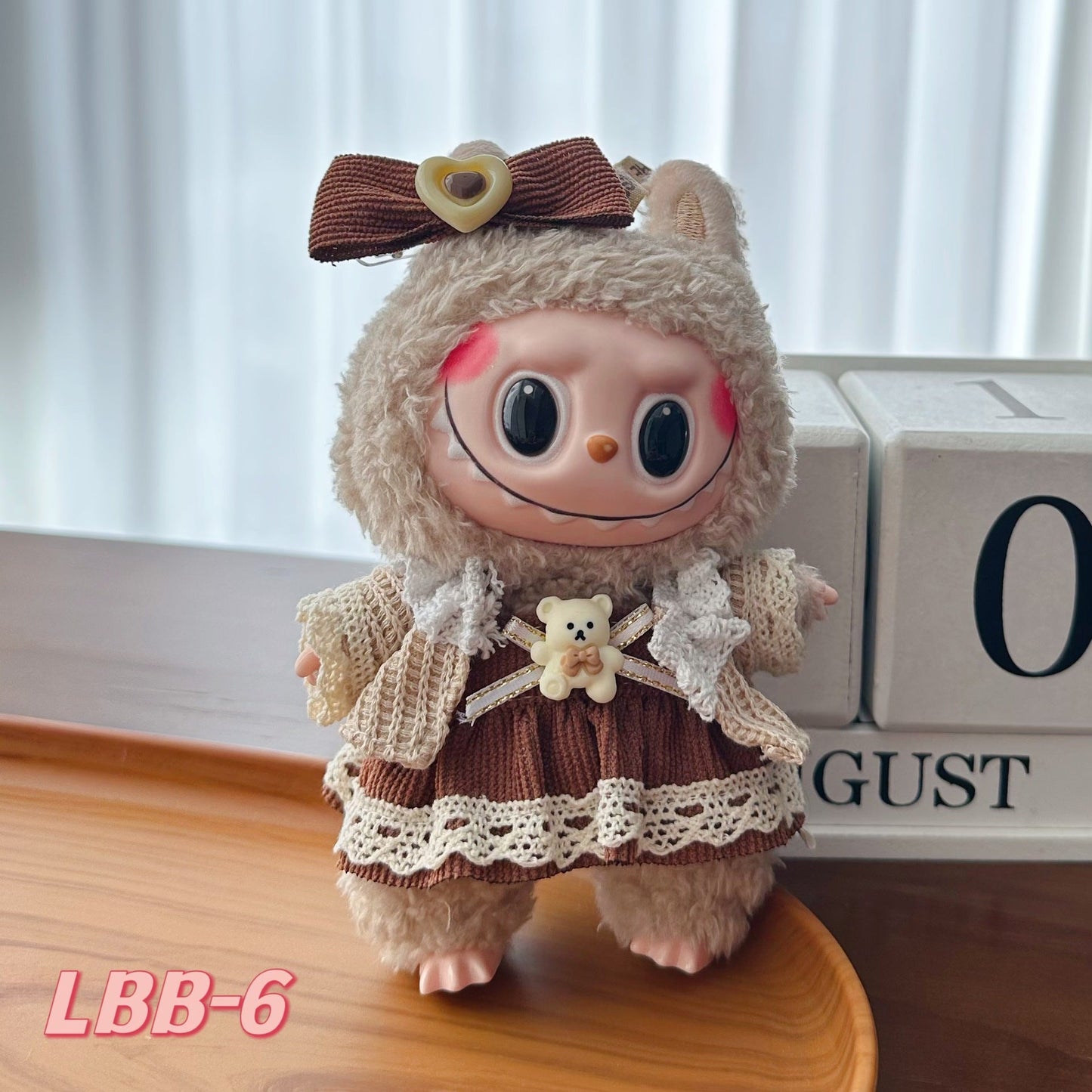 [Clothes Only]15-17 cm Labubu Sitting Party Doll Clothes Cute Set Clothes