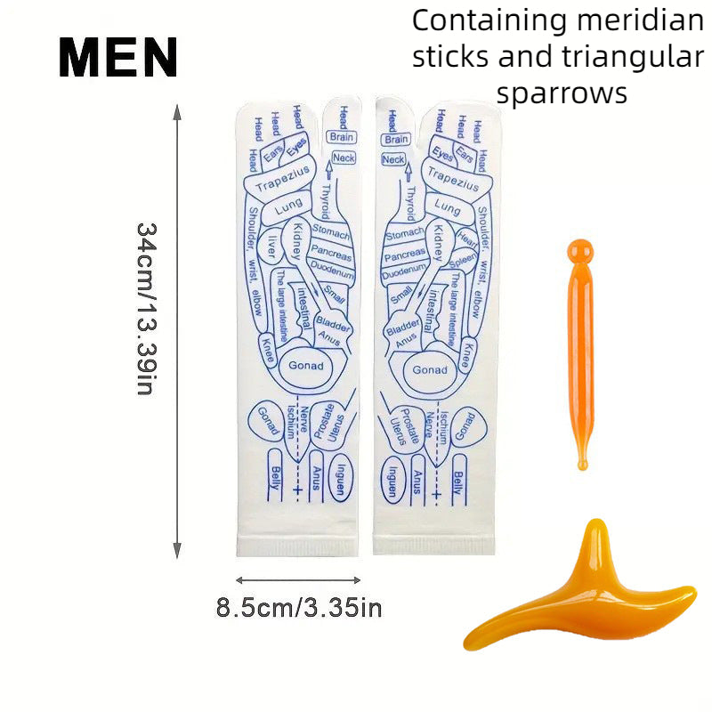 Warp socks English acupoint socks meridian socks massage socks