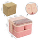 Sealed microwaveable double layer lunch box
