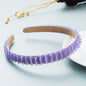 Hair Hoop Hand-Woven Beaded Headband Female Baroque Sponge Hair Bundle Korean Face Wash Hair Accessories