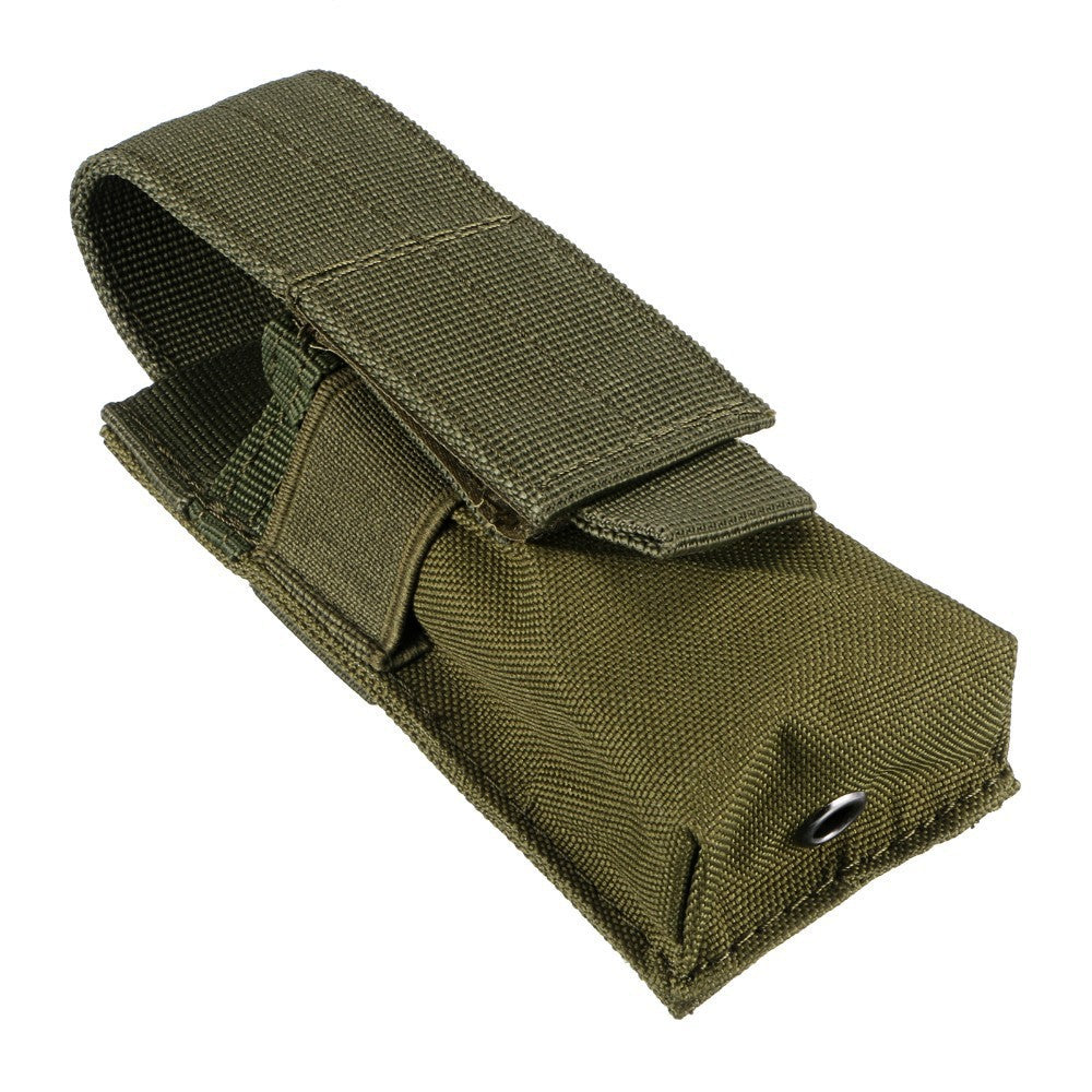 Outdoor Military Fan Flashlight Bag Small Single Tool Bag M5 Tactical Flashlight Bag Molle Accessory Bag Waist Bag