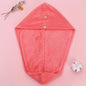 Super absorbent double-layer thickened coral velvet quick drying hair towel, shower cap, and headband towel
