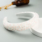 New Baroque Headband Feminine Color Hand-Stitched Glass Bead Headband Thin Sponge Headband
