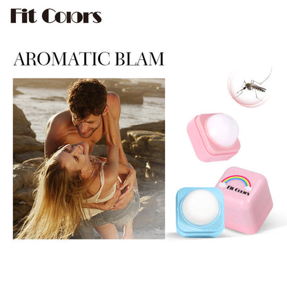 Fit Colors Mosquito Repellent Solid Balm Ball Boys and Girls Carry Long Lasting Fragrance Insect Repellent Solid Balm