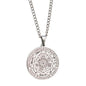 Stainless Steel Necklace Jewelry Seven Angels Magic Circle Pendant DIY Accessories Men's Necklace