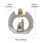 Nordic Creative Angel Family Sculpture Decoration Home Living Room Bookcase Decoration Crafts Resin Statue Ornament