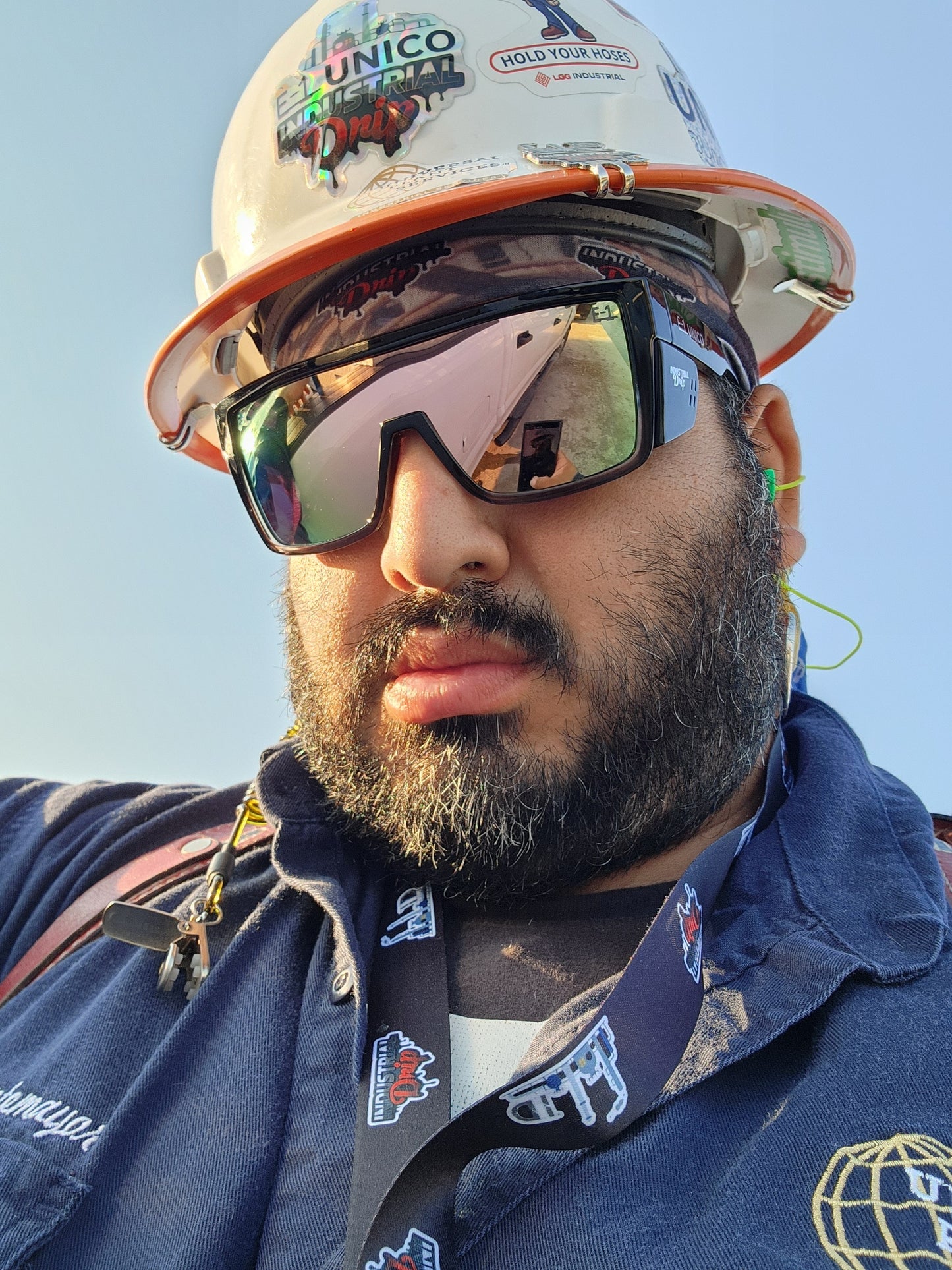 Industrial Drip Lanyard and Badge Holder